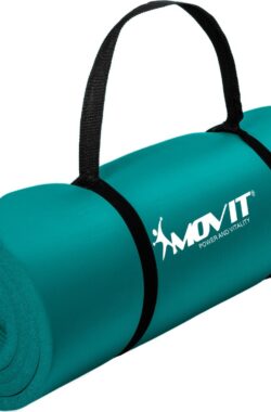 Yoga mat – Yogamat – Fitness mat – Sport mat – Fitness matje – Pilates mat – Inclusief handgreep – 190 x 60 x 1.5 cm – Petrol