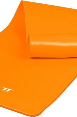 Yoga mat – Yogamat – Fitness mat – Sport mat – Fitness matje – Pilates mat – Oprolbaar – 190 x 100 x 1.5 cm – Oranje