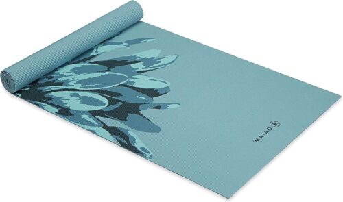 Yogamat Klassieke Print Antislip Oefening & Fitness Mat voor Yoga Pilates Floor Workouts - Levendige Bloei 4mm