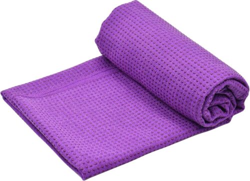 Yogamat Pad antislip met noppen voor Pilates, yogamatten handdoeken groot met tas voor Bikram, reizen