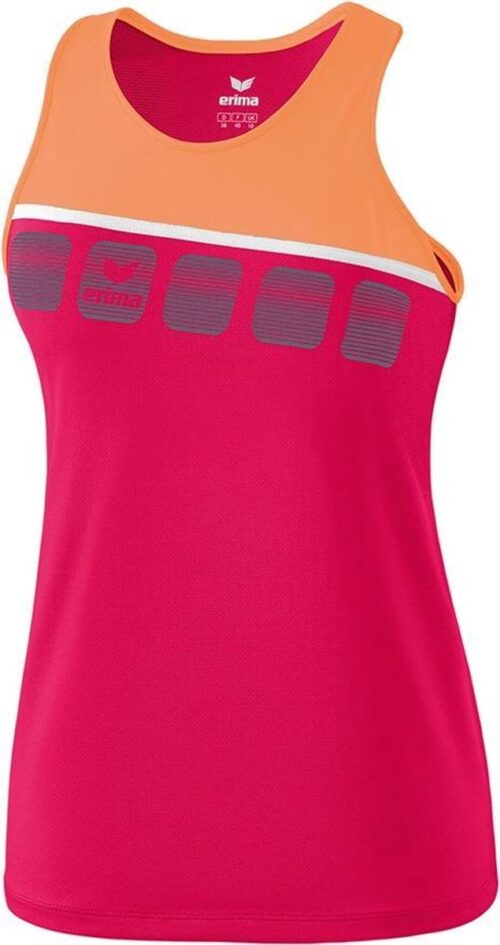 Erima 5-C Dames Tank Top -love rose/peach/wit - 34