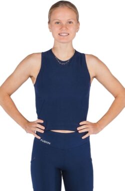 FUSION C3 Gym Top – Fitness Top – Blauw- Dames – Maat M