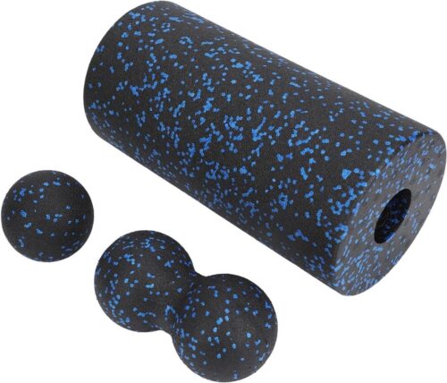 Fascia Set - Roller Muscle Ball Foam Roll Set voor effectieve fasciatraining - Fit Body Curve Peanut Ball for Sport