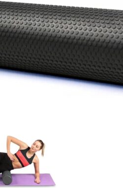 Fasciarol Schuimrubber Rol Fitness Massagerol voor Triggerpoint-Massage – Rug Nek Benen – Fasciatraining – Gymnastiekrol Mannen Vrouwen – 45x15cm