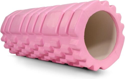 Fitness Foam Roller FitRoller Schuimroller - Pilates Yoga 14x33 cm - Rekoefeningen Draagbaar - Multifunctioneel gebruik - Voor het hele lichaam - 3 Intensiteitsniveaus