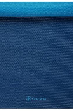 Gaiam 2-Color Yoga Mat – 6 mm – Navy / Blauw