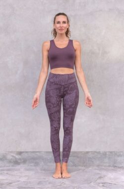 Jaya Duurzame YogaΠlates High Waist Leggings – Leela – Plum