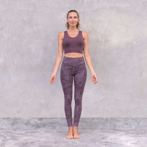 Jaya Duurzame YogaΠlates High Waist Leggings - Leela - Plum