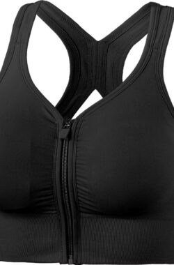 Jumada’s – 2 Sportbeha’ met rits en voorsluiting – Anita Compressie beha – YOGA – Valt 1 maat kleiner – Fitness beha met shock absorptie – Sportbeha voor optimale ondersteuning – Maat Xl – Extra Large