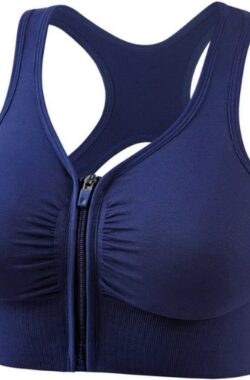 *** Large(L) Sportbeha voor Fitness, Yoga & meer – Met Rits & Voorsluiting – Shock-absorptie – Compressie – van Heble® ***