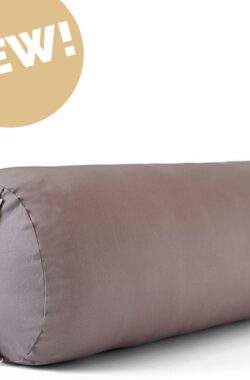 Love Generation ● Yoga Bolster ● Rond ● Katoen ● Taupe Grijs