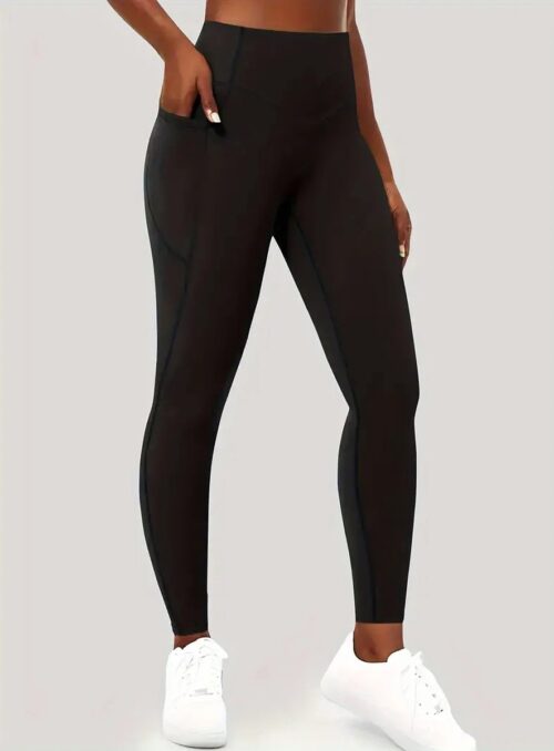 Pocket Legging - High Waist - Met Zijzakken - Ademend - Sportief - Comfortabel