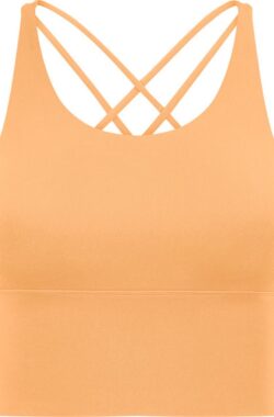 PureSquare – crop top – sportbh – Sporttop – Oranje – maat M – vaste bh cups – fitness – sport – yoga