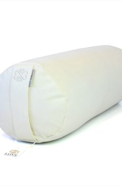 Ronde Yogabolster | Wit | Katoen | 61cm lang