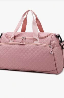 Roze Luxe Sporttas – Reistas – Weekendtas – Grote capaciteit – Lichtgewicht – Duffel Bag – Verstelbare schouderriem – Hendig – Schoenenvak – Waterafstotend – Handbagage Tas – Yogatas