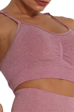 Sport BH zonder beugel – Maat M – Roze – Extra comfortabele Sport BH – sport bh dames – shock absorber – seamless – sport top