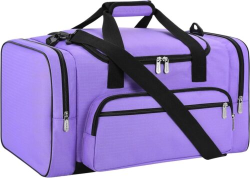 Sport Holdall plunjezak gymplunjezak met schouderriem weekendtas voor heren en dames (paars 40L) - Paarse Sport Duffle 40L