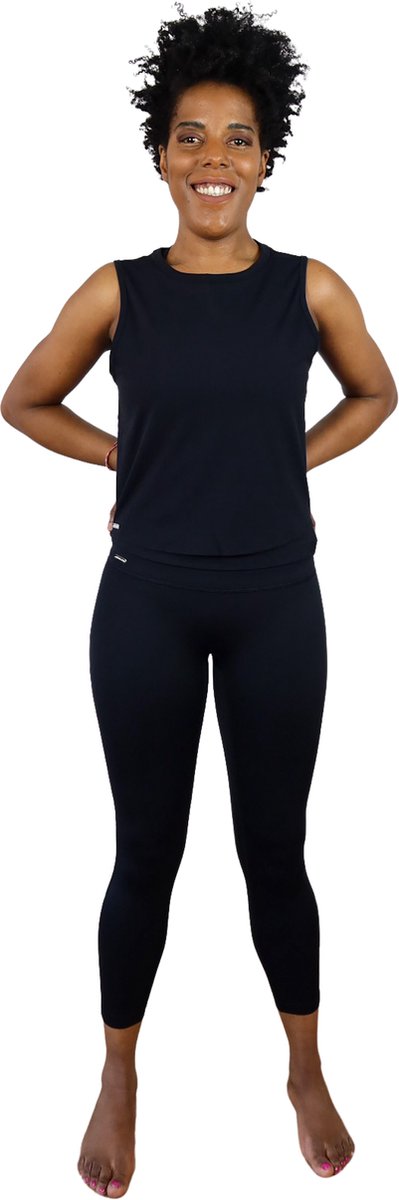 Sporttop dames -Lively Collection - Fitness top -Sporttop zwart - dry-fit top - yoga top - fitness top - sportkleding dames - Large