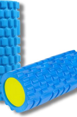 Stevige kern Foam Roller – Massage Roller voor Fitness, Yoga, en Pilates – Rug Massage Roller voor myofasciale massage – Verbeterde bloedcirculatie – Blauw