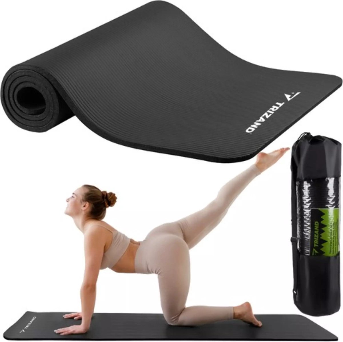 Trizand Yoga Mat 1cm Dik - Perfect voor Yoga en Fitness