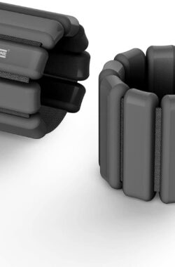 U Fit One 2 Stuks Verstelbare Enkelgewichten en Polsgewichten – Wrist & Ankle Weights – 2 x 0,5 kg – Zwart