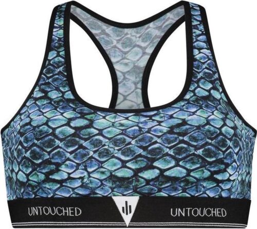 Untouched sport bh dames - ondergoed dames - duurzaam - yoga kleding dames - Reptile crop top XL