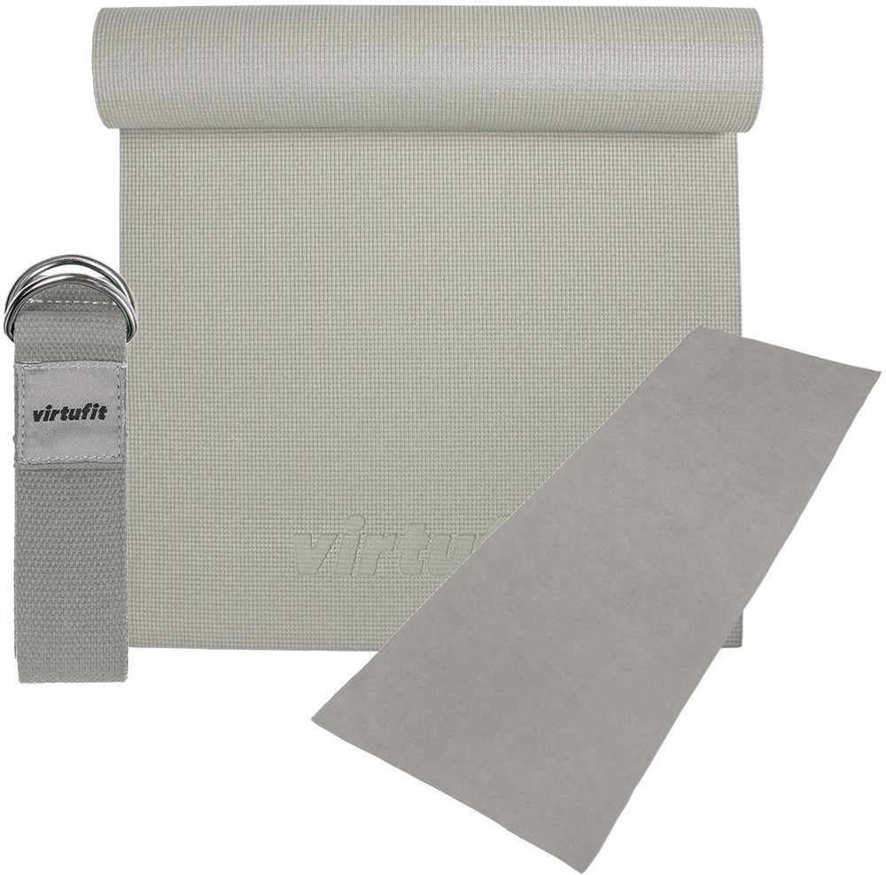 VirtuFit Premium Yoga Kit - 3-Delig - Natural Grey