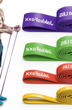 Weerstandsband draagbare oefening – spiertraining fysiotherapie – heavy duty stretching ringband – gewichtheffen oefeningen – weerstandsband voor Rekhulp – uniseks