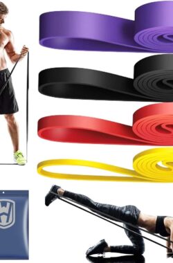 Weerstandsbanden Set van 4 – Stretchbanden voor krachttraining, Pilates, Yoga, Fitness