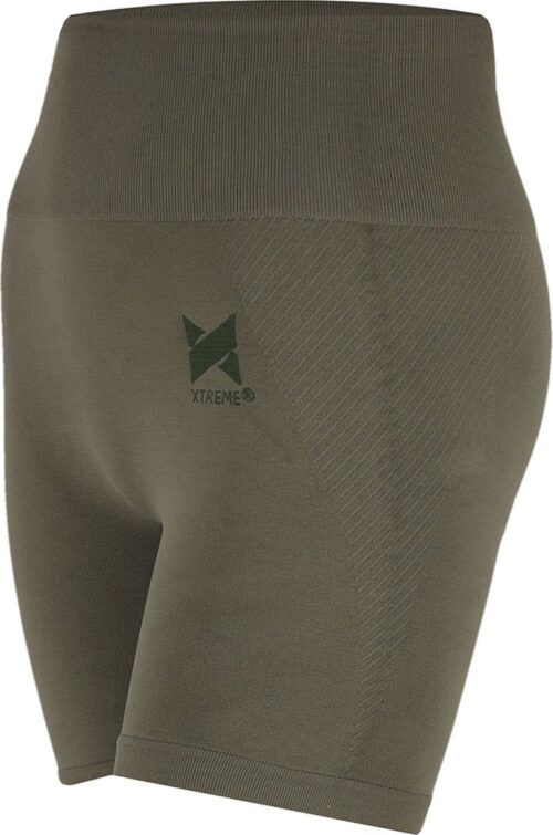 Xtreme Sportswear Sport Shorts Dames Army Green - Fitness Legging Kort - Biker shorts - Maat L