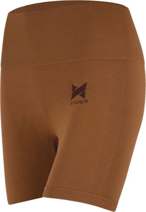 Xtreme Sportswear Sport Shorts Dames Cognac - Fitness Legging Kort - Biker shorts - Maat M