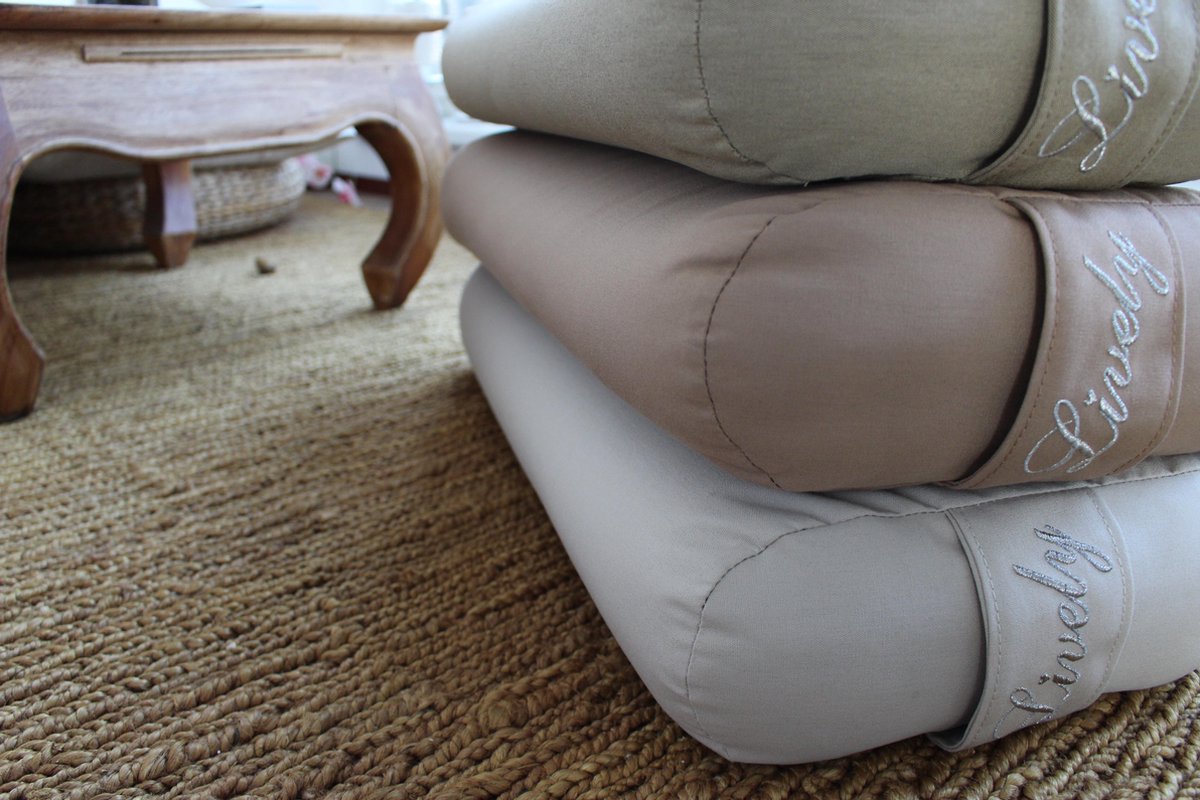 Yoga Bolster - Blush - rechthoek - plat