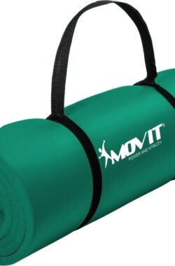 Yoga mat – Yogamat – Fitness mat – Sport mat – Fitness matje – Pilates mat – Oprolbaar – Inclusief handgreep – 190 x 60 x 1.5 cm – Groen