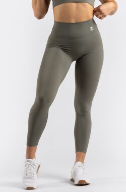 ZEUZ Sport Legging Dames High Waist – Sportkleding & Sportlegging Squat Proof voor Fitness & Crossfit – Hardloopbroek, Yoga Broek – 70% Nylon & 30% Elastaan – Groen – Maat XL