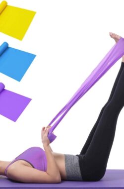 15M huidvriendelijke oefeningsyoga-banden met 3 weerstandsniveaus – Workout-weerstandsbanden voor dames/heren – Ideaal voor krachttraining Yoga Pilates Fitness