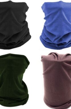 4 Stuks Multifunctioneel Polyester Col Colsjaal – Bivakmuts Balaclava Bandana Ideaal voor Sport Fietsen Motor – Unisex -Veelkleurig