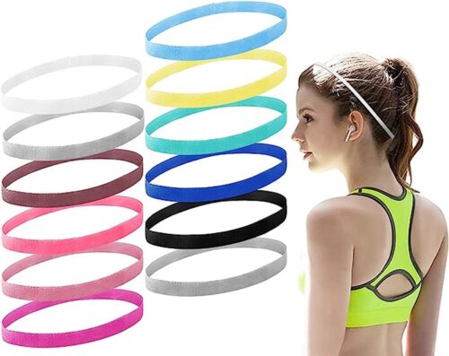 5-Pack Sport Haarband Elastiek - Voetbal Haarband - Unisex - Antislip - Multicolor