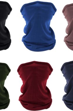 6 Stuks Multifunctioneel Polyester Colsjaal – Bivakmuts Balaclava Bandana – Ideaal voor Sport Fietsen Motor – Unisex