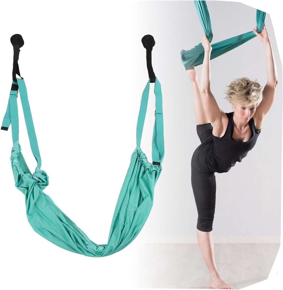 Aerial Yoga-riem voor Flexibiliteit en Balans - Verstelbare Draagbare Stretchband