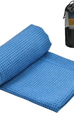 Antislip Yogamatkussen met Noppen voor Pilates en Reizen – Groot formaat met Tas – Voor Yogamatten en Handdoeken yoga handdoek antislip