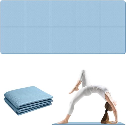 Antislip fitnessmat voor yoga en gymnastiek - blauw