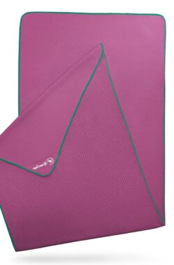 Antislip hot yoga handdoek met noppen – hygiënische onderlaag voor yoga mat – 185 x 63 cm yoga handdoek antislip