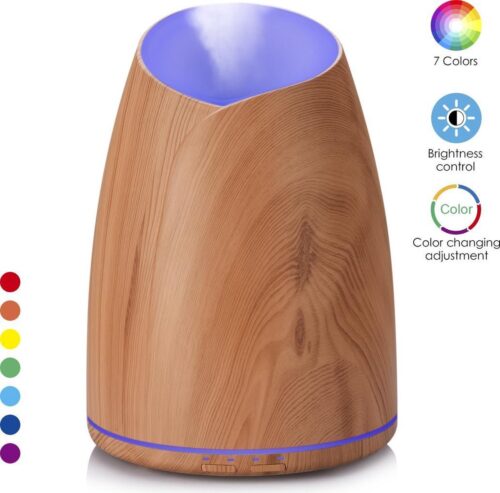 Aroma Diffuser - Geurverspreider + Bluetooth Speaker 10ML Neutriherbs Olie - Aromatherapie - Lichtbruin