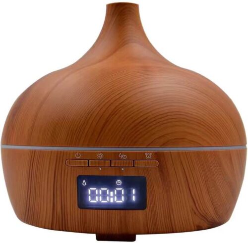 Aroma Diffuser - Geurverspreider - Bluetooth Speaker - Luchtbevochtiger Aromatherapie - 500 ML - Lichthout