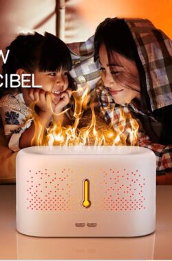 Aroma Diffuser – Luchtbevochtiger – Aromatherapie – Vlam effect – Geurverspreider – Vernevelaar Ultrasone Cool Mist Maker Led