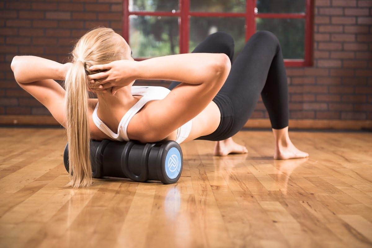 Atletiek Y-Roller Hoge-Dichtheid Gecontroleerde Foam Roller Solid Core - Blauw/Zwart stretching foam roller