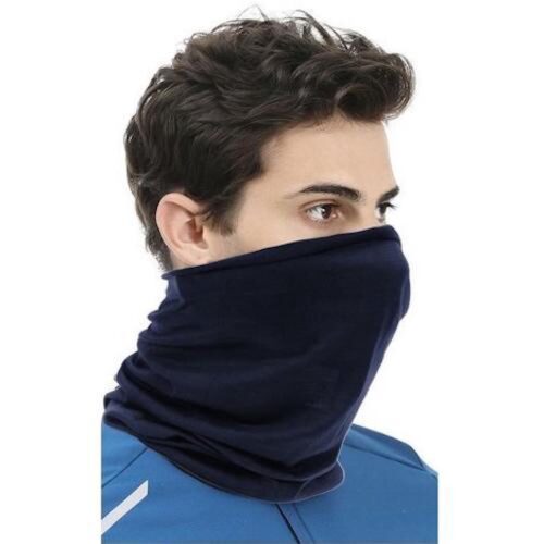 Bandana | Gezichtsmasker | Nekwarmer | Faceshield | Hardlopen | Fietsen | Motor | Sportsjaal | Wintersport | Skiën | Snowboarden | Elastisch | One Size | Dames | Heren | Unisex | Blauw | Mondkapje openbaar vervoer | gezicht bescherming