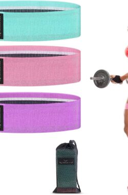 Banden Fitnessbanden Set Sport Elastische fitnessband met 3 verschillende treksterktes Banden voor fysiotherapie, revalidatie, stretching, thuisfitness, yoga en meer