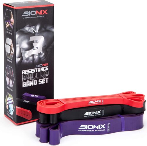 Bionix Pull Up Weerstandsbanden - Dikke Zware Lange Trainingsbanden voor Pull Ups, Crossfit, Powerlifting, Yoga, Stretching - Trainingshulp Krachttraining Fitnessapparatuur voor mannen en vrouwen