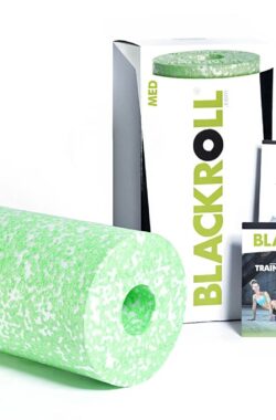 Blackroll MED Foam roller zacht – voor beginners en ouderen – 30 cm – Groen/Wit